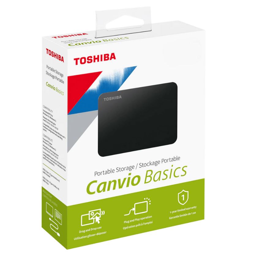 DISCO EXT. 1TB TOSHIBA 3,0 BASIC NEGRO HDTB410XK3AA