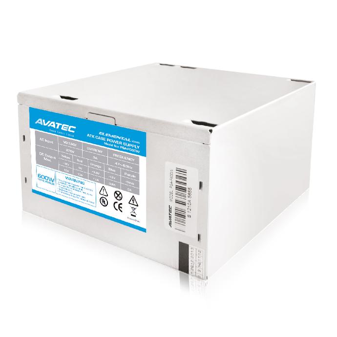 FUENTE AVATEC 600W ( PSA-F600W ) BASIC ATX GRIS | TECKAZUL